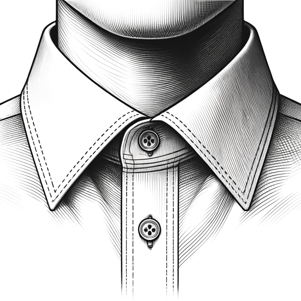 stylish semispread shirt collar