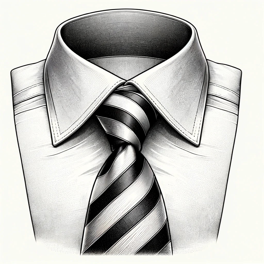 the perfect dimple of a tie
