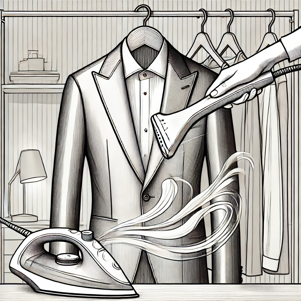 Steaming a suit